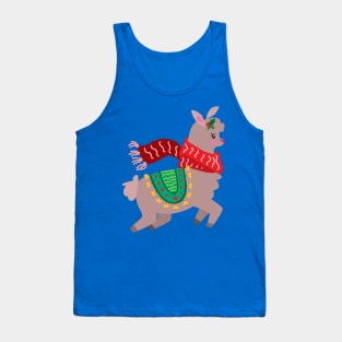 Christmas Llama Tank Top